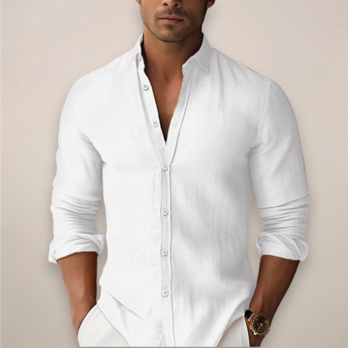 Luca | Casual Zomershirt met Knoopjes voor Heren 0