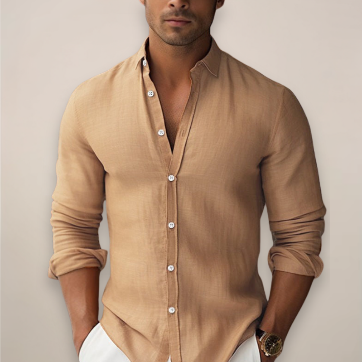 Luca | Casual Zomershirt met Knoopjes voor Heren 3