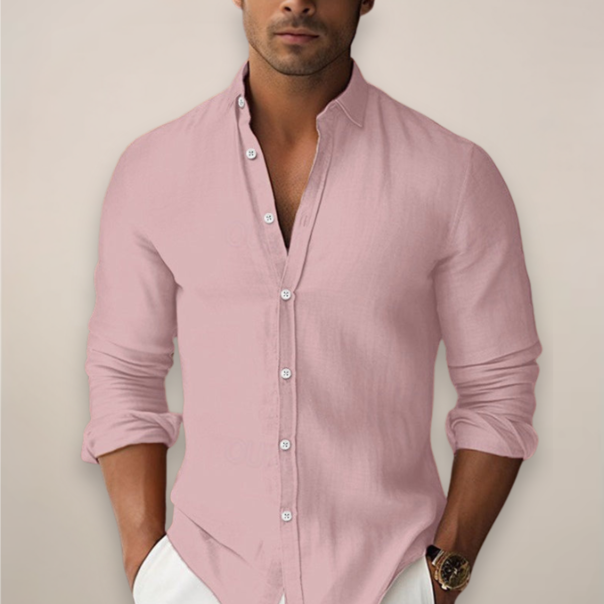 Luca | Casual Zomershirt met Knoopjes voor Heren 4