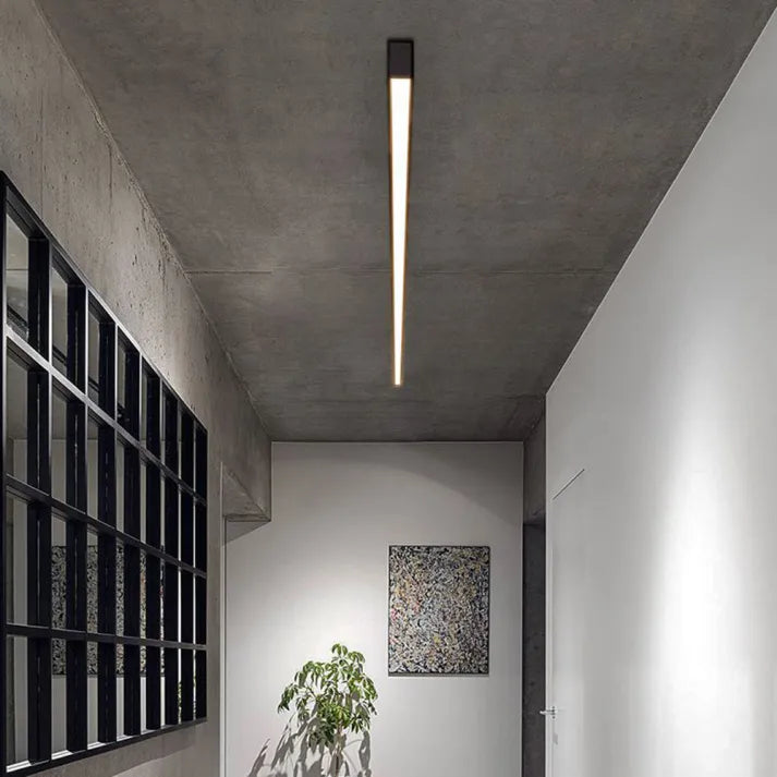 LED Ceiling Light  Modern Linear Flush Mount Fixture - Detailed view