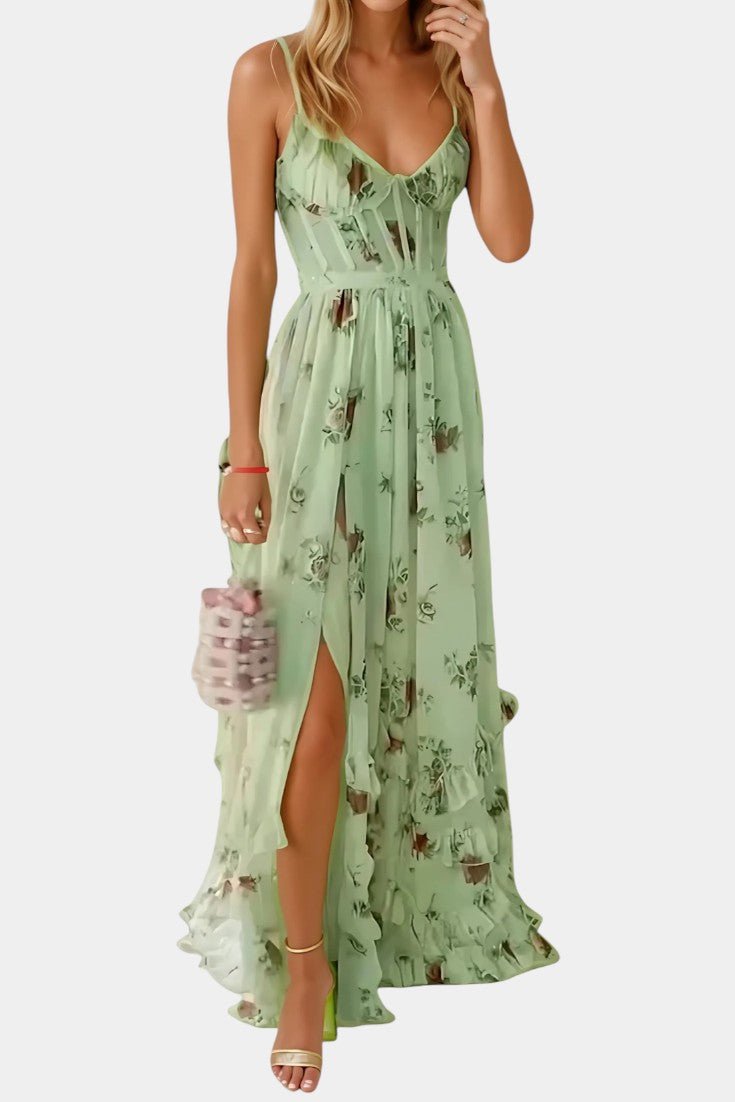 Sukienka Maxi Damska - Długa Lekka Letnia Sukienka | Elegancka Casualowa Sylwetka
