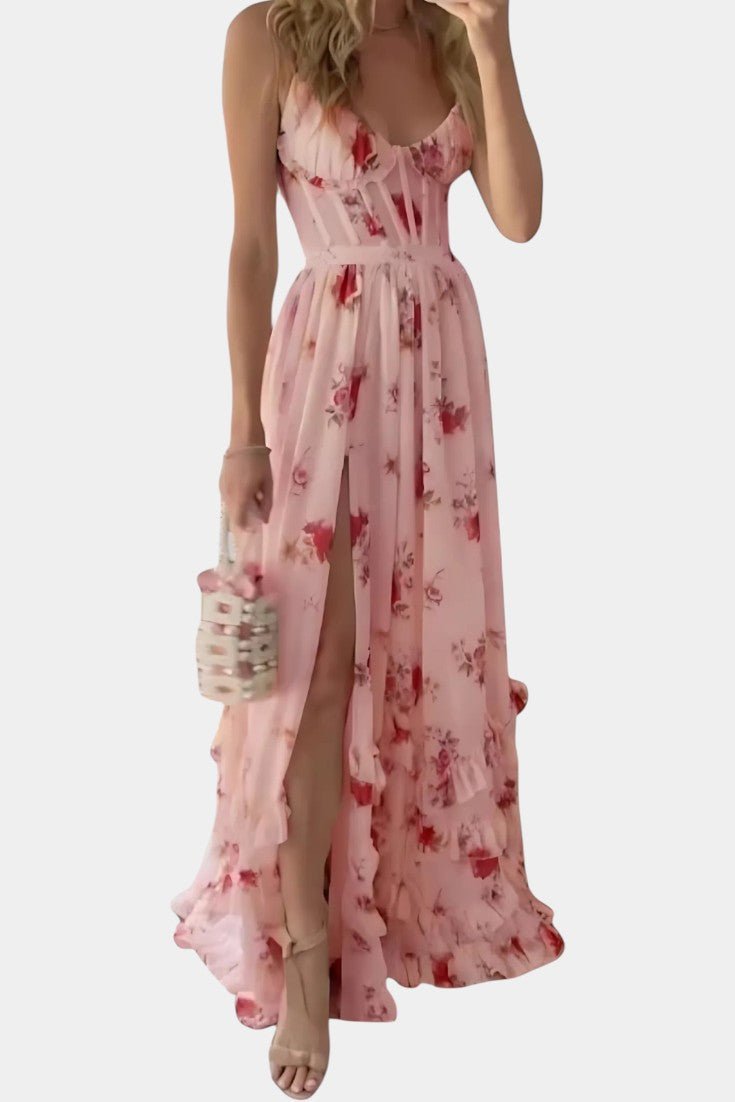 Sukienka Maxi Damska - Długa Lekka Letnia Sukienka | Elegancka Casualowa Sylwetka