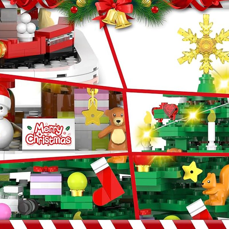 1102 Piece Christmas Advent Calendar Building Block Set | 24 Day Holiday Countdown DIY Decoration Kit for Kids and Adults