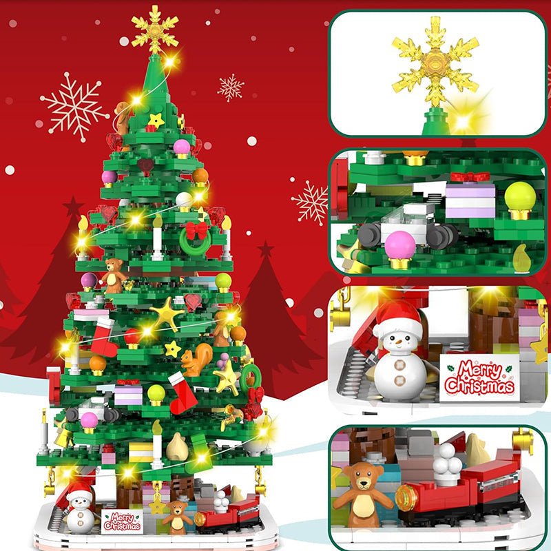 1102 Piece Christmas Advent Calendar Building Block Set | 24 Day Holiday Countdown DIY Decoration Kit for Kids and Adults