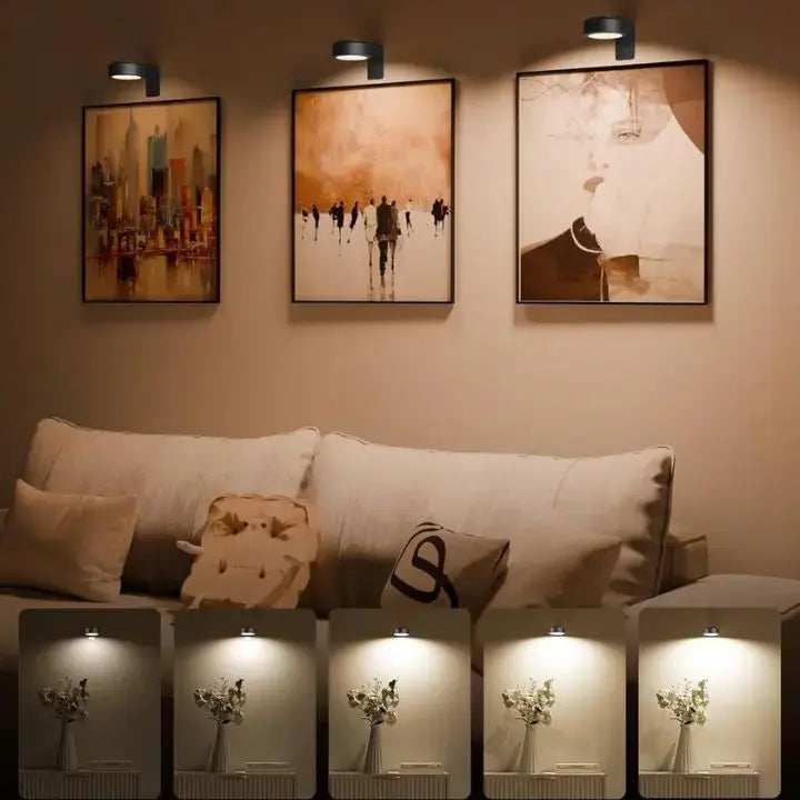 1+1 Gratis | Magnetische LED-Bilderleuchte – Dimmbar & wiederaufladbar Mivoza Deutschland