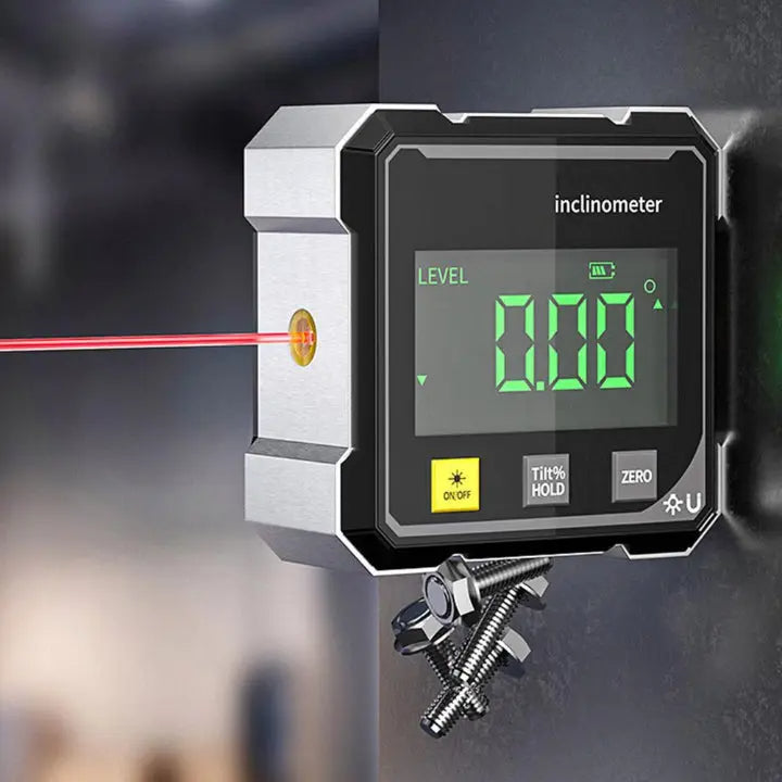 Digitaler Neigungsmesser mit Laser – perfekt ausrichten ohne Nachmessen -   Mivoza Deutschland