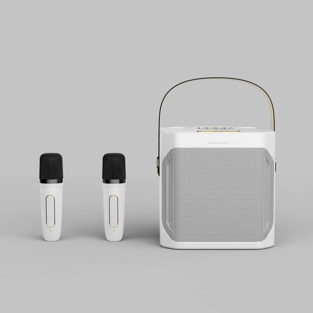 Portable Karaoke Speaker  Dual Wireless Microphones With 360 Sound - Detailed view