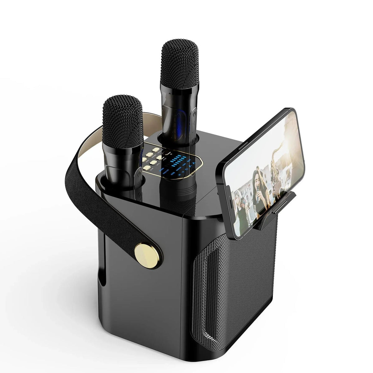 Portable Karaoke Speaker  Dual Wireless Microphones With 360 Sound - Product detail 6