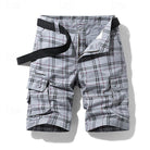 Men's Plaid Outdoor Shorts – Lightweight, Breathable Fabric, Durable Design for Hiking and Casual Wear 1