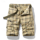 Men's Plaid Outdoor Shorts – Lightweight, Breathable Fabric, Durable Design for Hiking and Casual Wear 3