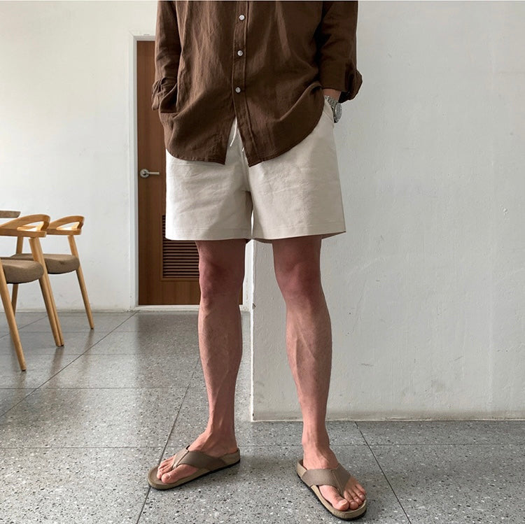 Men's Linen Drawstring Shorts – Lightweight, Breathable Fabric for Comfort, Casual Style, Available in S-XL 0