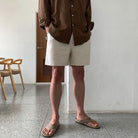 Men's Linen Drawstring Shorts – Lightweight, Breathable Fabric for Comfort, Casual Style, Available in S-XL 3