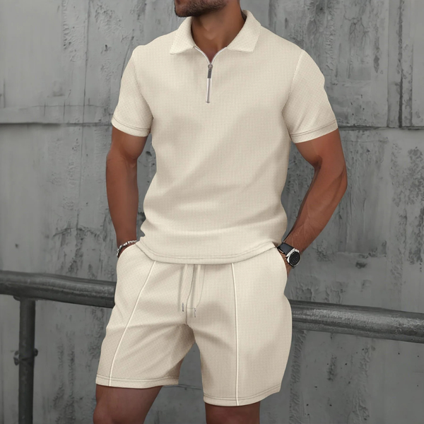 Men's Polo Shirt and Shorts Co-ord Set 0