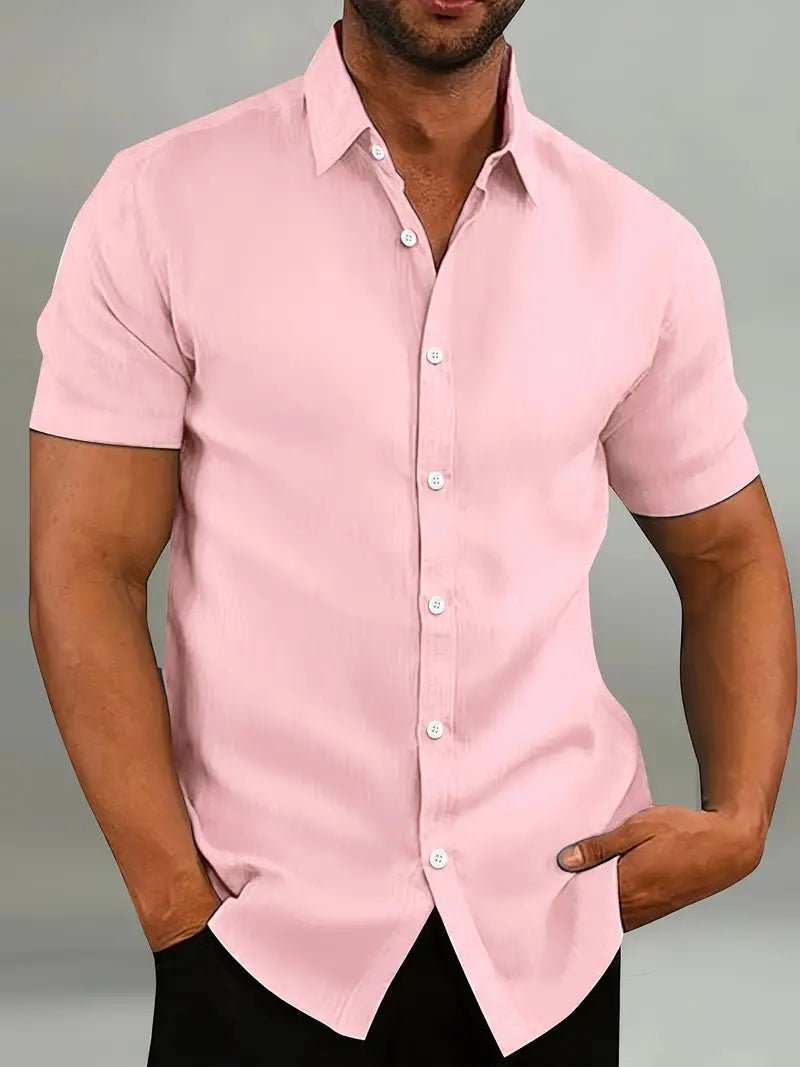 Men's Slim Fit Short-Sleeved Shirt