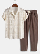 Men's Short Sleeve Set for Versatile Style 0