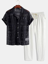 Men's Short Sleeve Set for Versatile Style 10