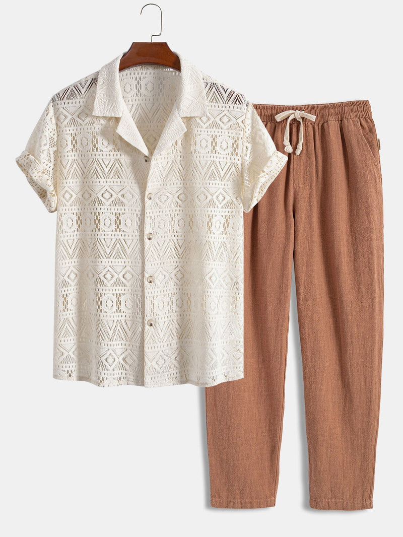 Men's Short Sleeve Set for Versatile Style 13