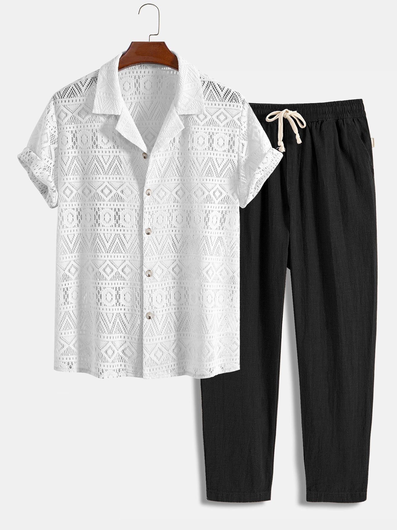 Men's Short Sleeve Set for Versatile Style 14