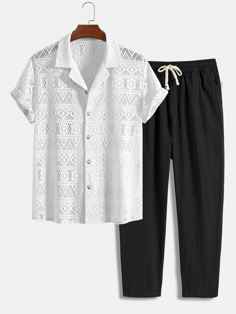 Men's Short Sleeve Set for Versatile Style 14