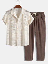 Men's Short Sleeve Set for Versatile Style 1