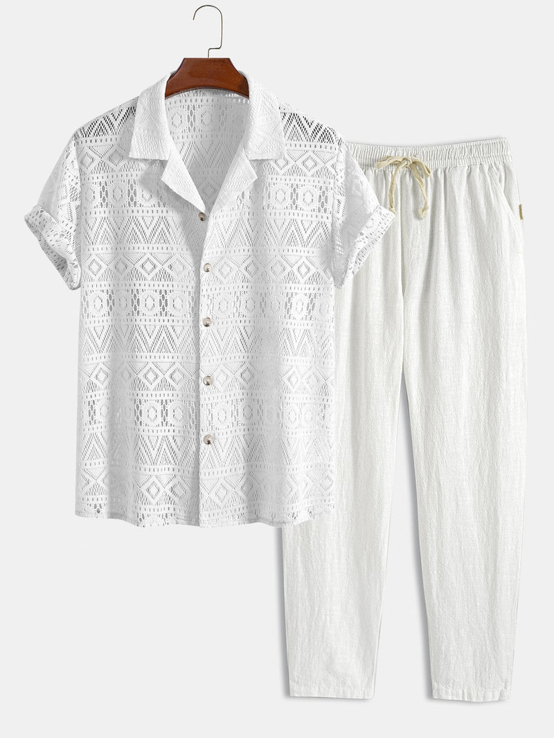 Men's Short Sleeve Set for Versatile Style 9