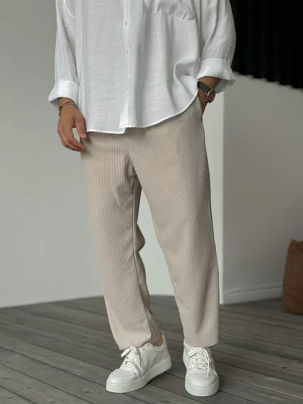 Men's Soft Luxury Trousers for All-Day Comfort 0