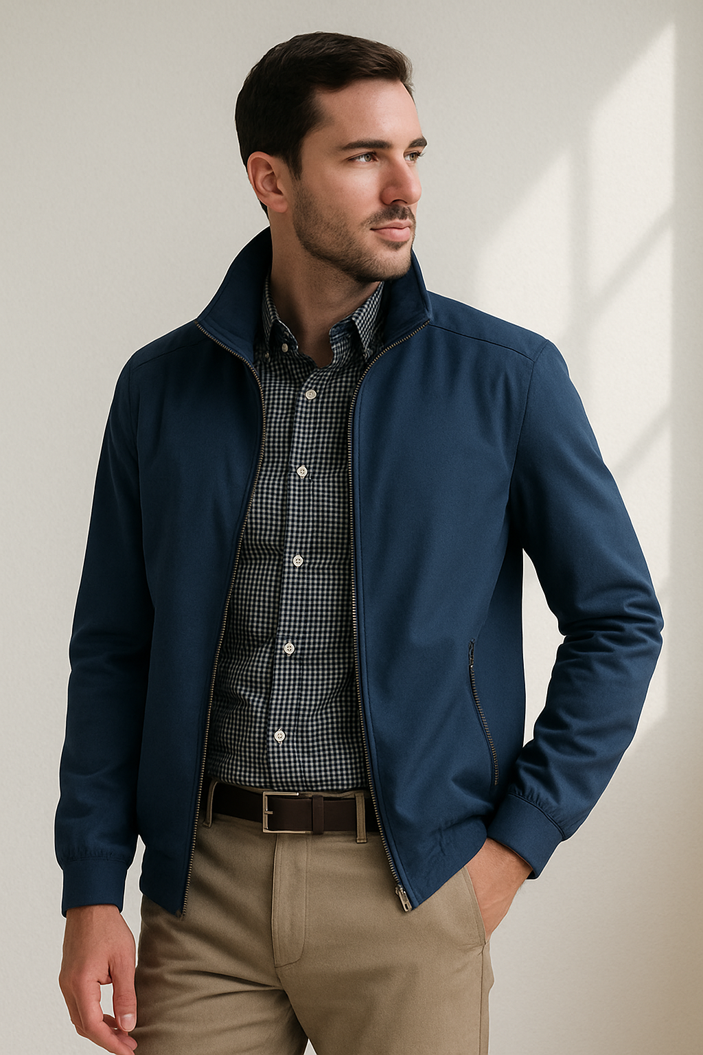 Giacca estiva da uomo – design antivento per comfort e versatilità
