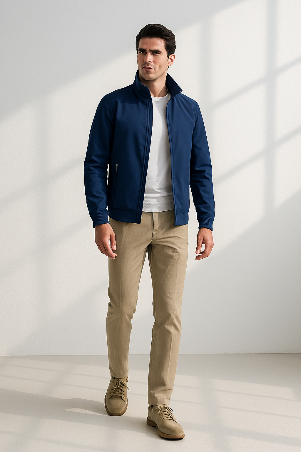 Giacca estiva da uomo – design antivento per comfort e versatilità