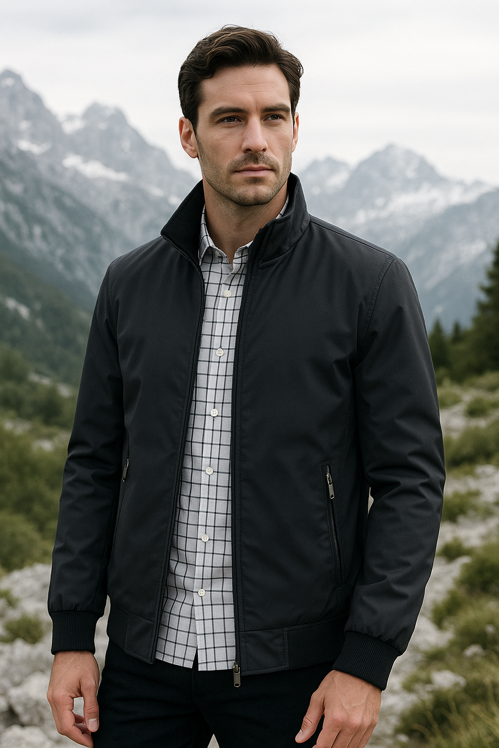Giacca estiva da uomo – design antivento per comfort e versatilità