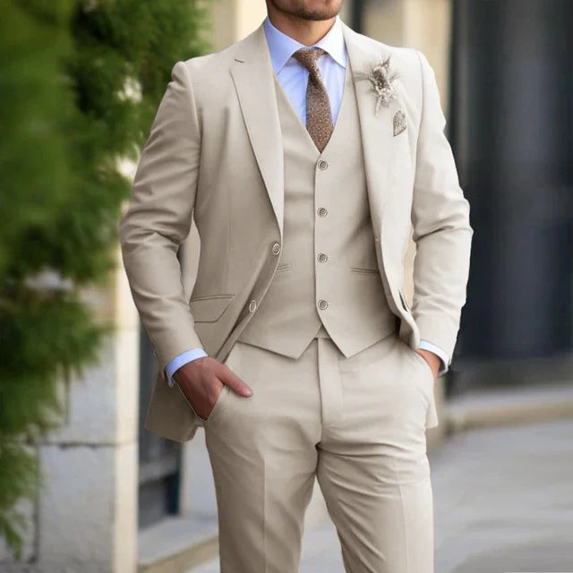 Men's Tailored Suit Set for Weddings and Formal Events 0