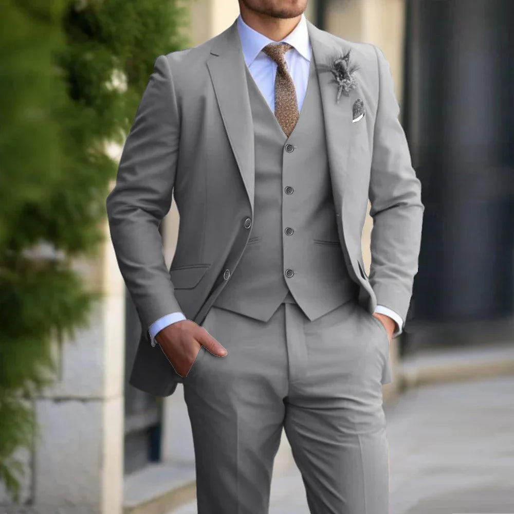 Men's Tailored Suit Set for Weddings and Formal Events 2