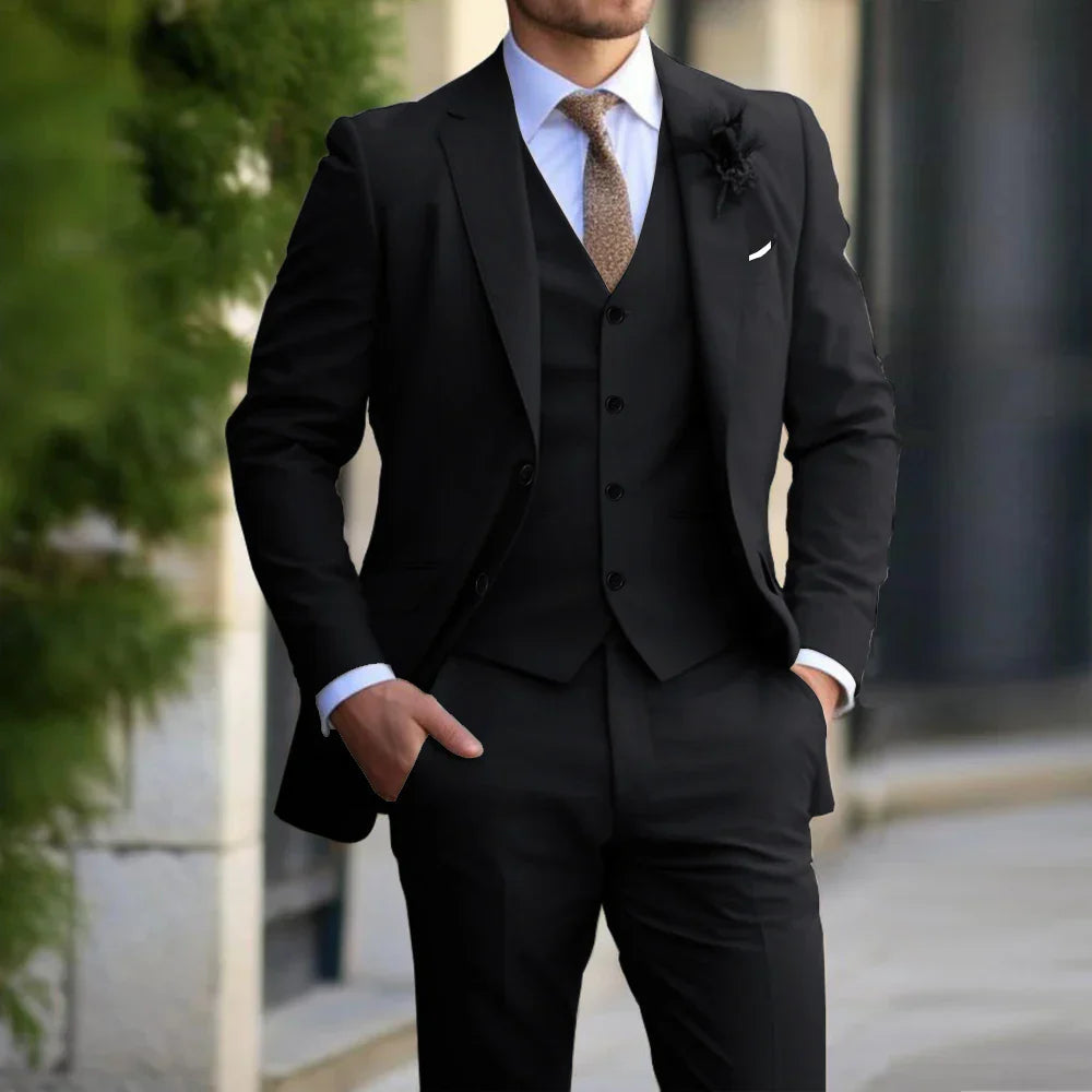 Men's Tailored Suit Set for Weddings and Formal Events 3