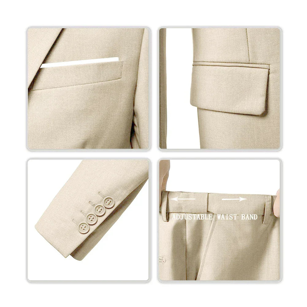 Men's Tailored Suit Set for Weddings and Formal Events 4