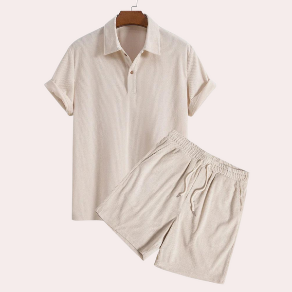 Men's Velvet Two-Piece Set for Casual Elegance 1
