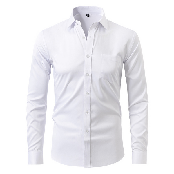Men's Wrinkle-Free Dress Shirt with Tailored Fit 0