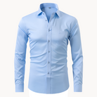 Men's Wrinkle-Free Dress Shirt with Tailored Fit 1
