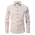 Men's Wrinkle-Free Dress Shirt with Tailored Fit 10