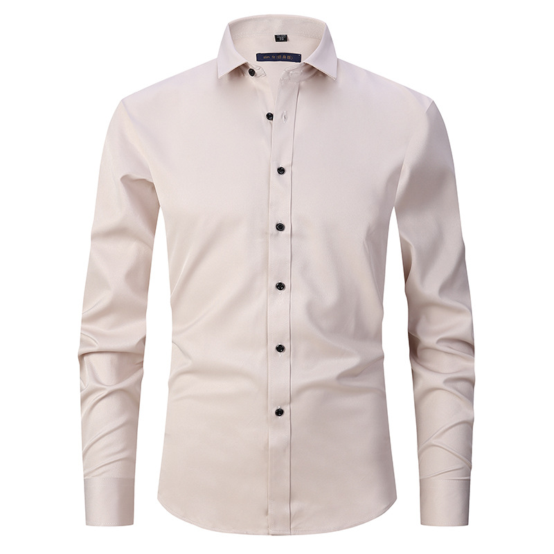 Men's Wrinkle-Free Dress Shirt with Tailored Fit 10
