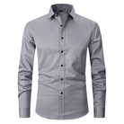 Men's Wrinkle-Free Dress Shirt with Tailored Fit 12
