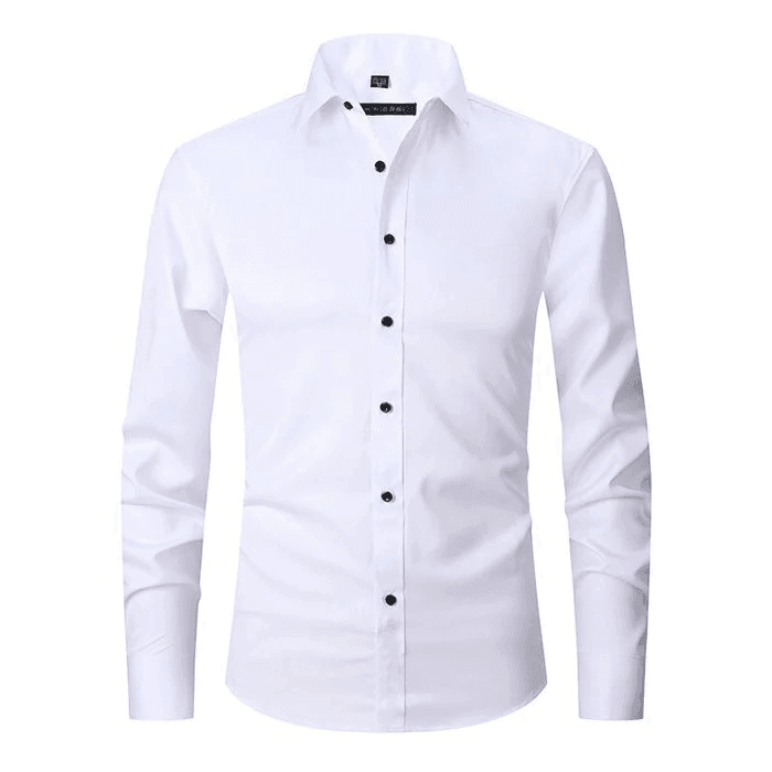 Men's Wrinkle-Free Dress Shirt with Tailored Fit 2