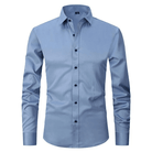Men's Wrinkle-Free Dress Shirt with Tailored Fit 4