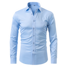 Men's Wrinkle-Free Dress Shirt with Tailored Fit 6