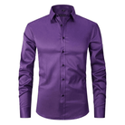 Men's Wrinkle-Free Dress Shirt with Tailored Fit 7