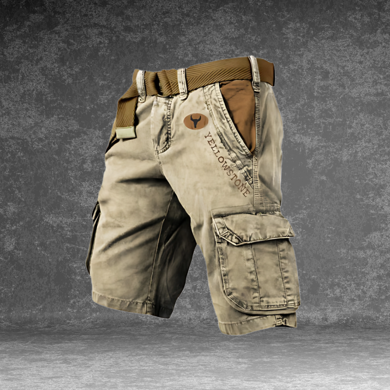Pantaloncini cargo da uomo alla moda per l'avventura