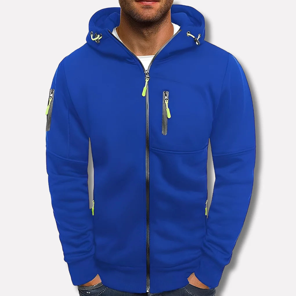MetroFlex – Stylish Men's Zip-Up Hoodie
