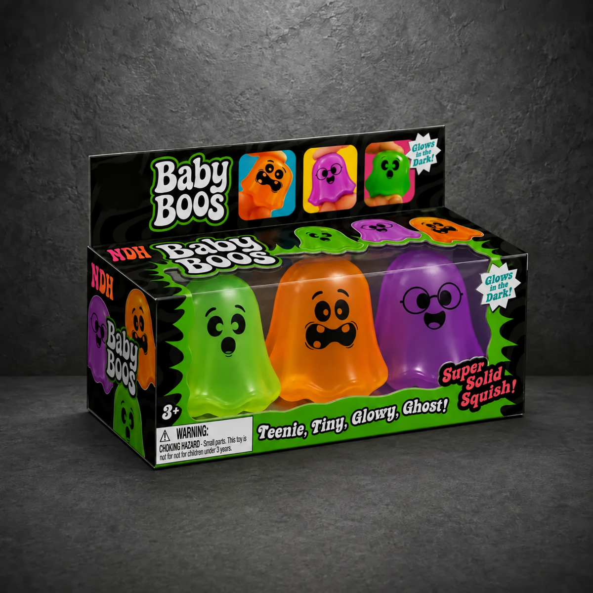 2026 Glow-in-the-Dark Ghost Squishy Set – Halloween Fidget Toy