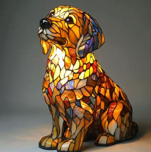 Nachtlampe im Haustier-Design | Warmes Licht | USB-Betrieb mit Schalter | GlowPaws