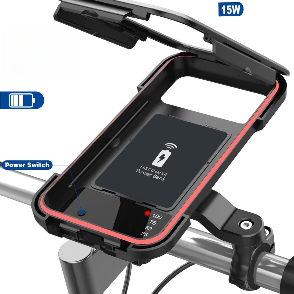 15W Powerbank Waterproof Bike Handlebar Mount