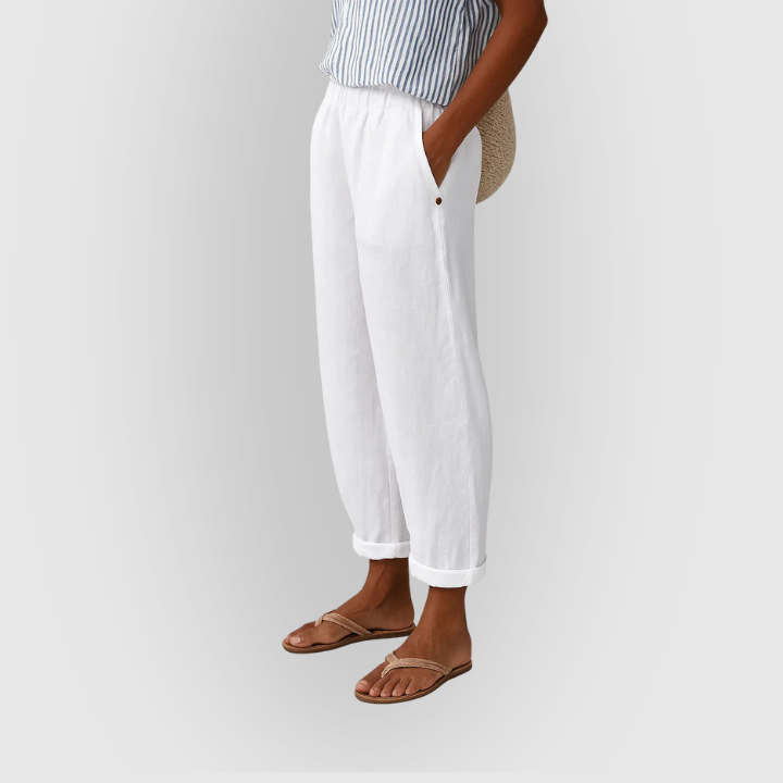 Summer Pants with Elastic Waist – Light and Stylish