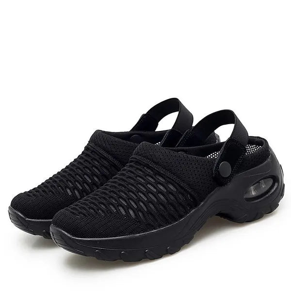 Orthopädische Clogs Damen Mesh | Luftpolster-Dämpfung | Rutschfeste Slipper | Airova